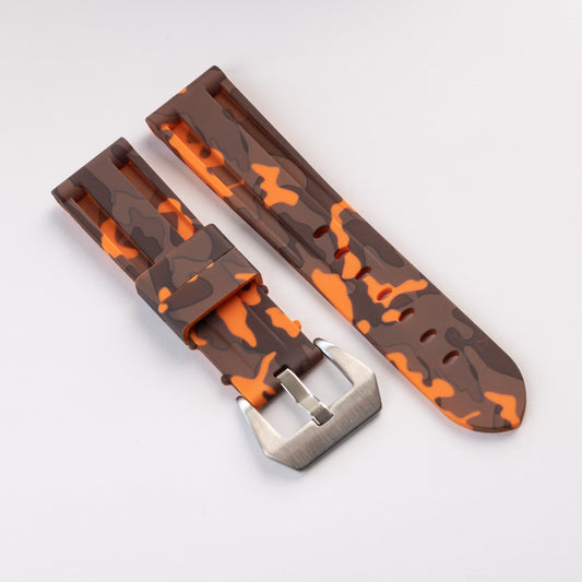 Pasek Camo w stylu Panerai - pomarańczowy