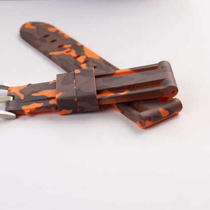 Pasek Camo w stylu Panerai - pomarańczowy