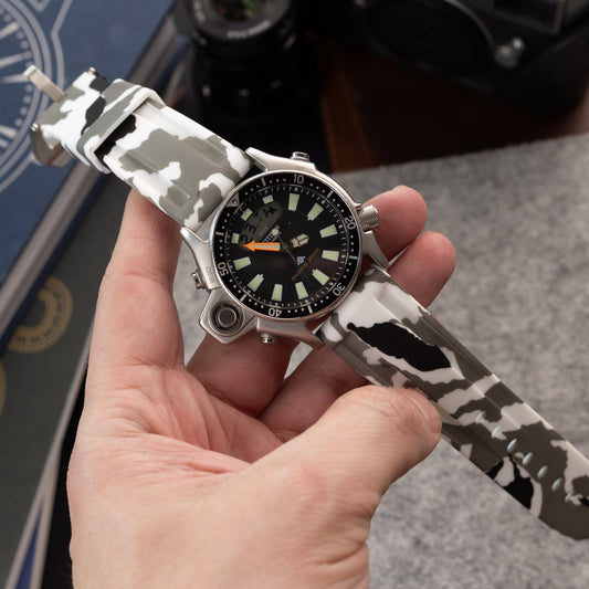 Pasek Camo w stylu Panerai - biały