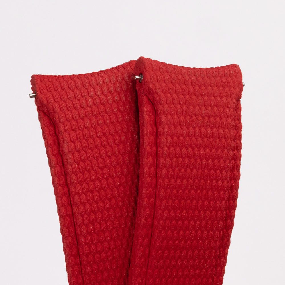 Zakrzywiona guma FKM w stylu Sailcloth - czerwony