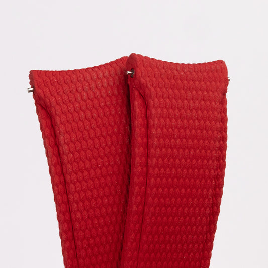 Zakrzywiona guma FKM w stylu Sailcloth - czerwony