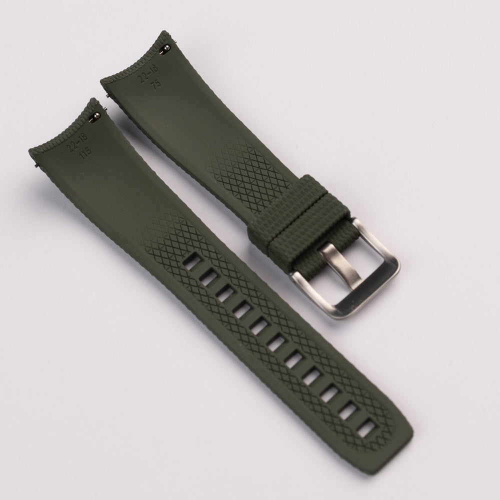 Zakrzywiona guma FKM w stylu Sailcloth - khaki