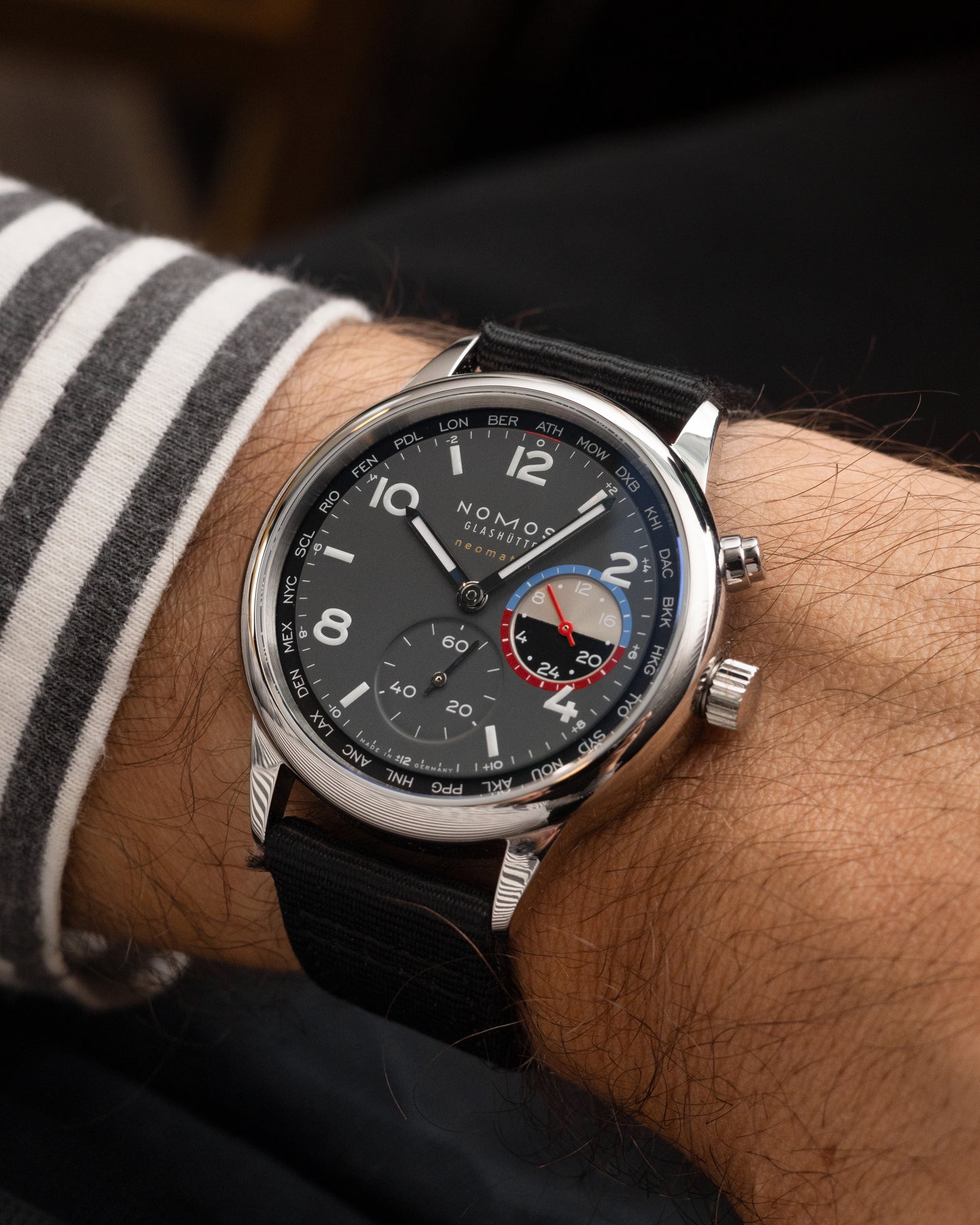 Pasek TEKSTYLNY PILOT - czarny