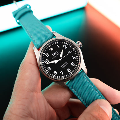 Sportowy pasek DOUBLE NYLON - turkusowy