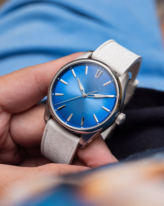 Pasek SLIM RUBBER - biały