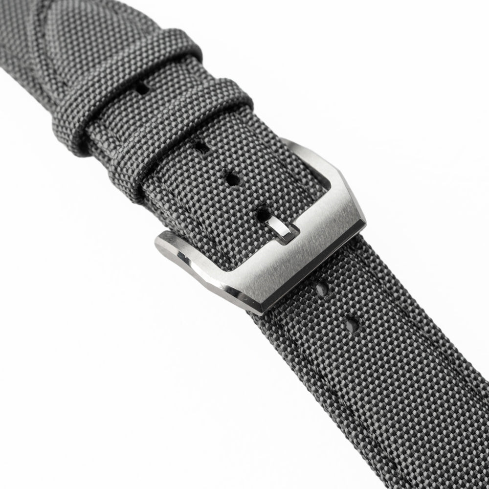 Sportowy pasek DOUBLE NYLON - szary