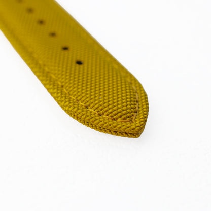 Sportowy pasek DOUBLE NYLON - musztardowy