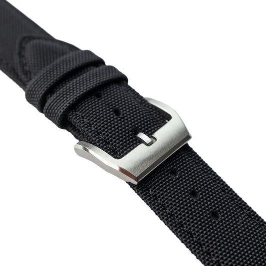 Sportowy pasek DOUBLE NYLON - czarny