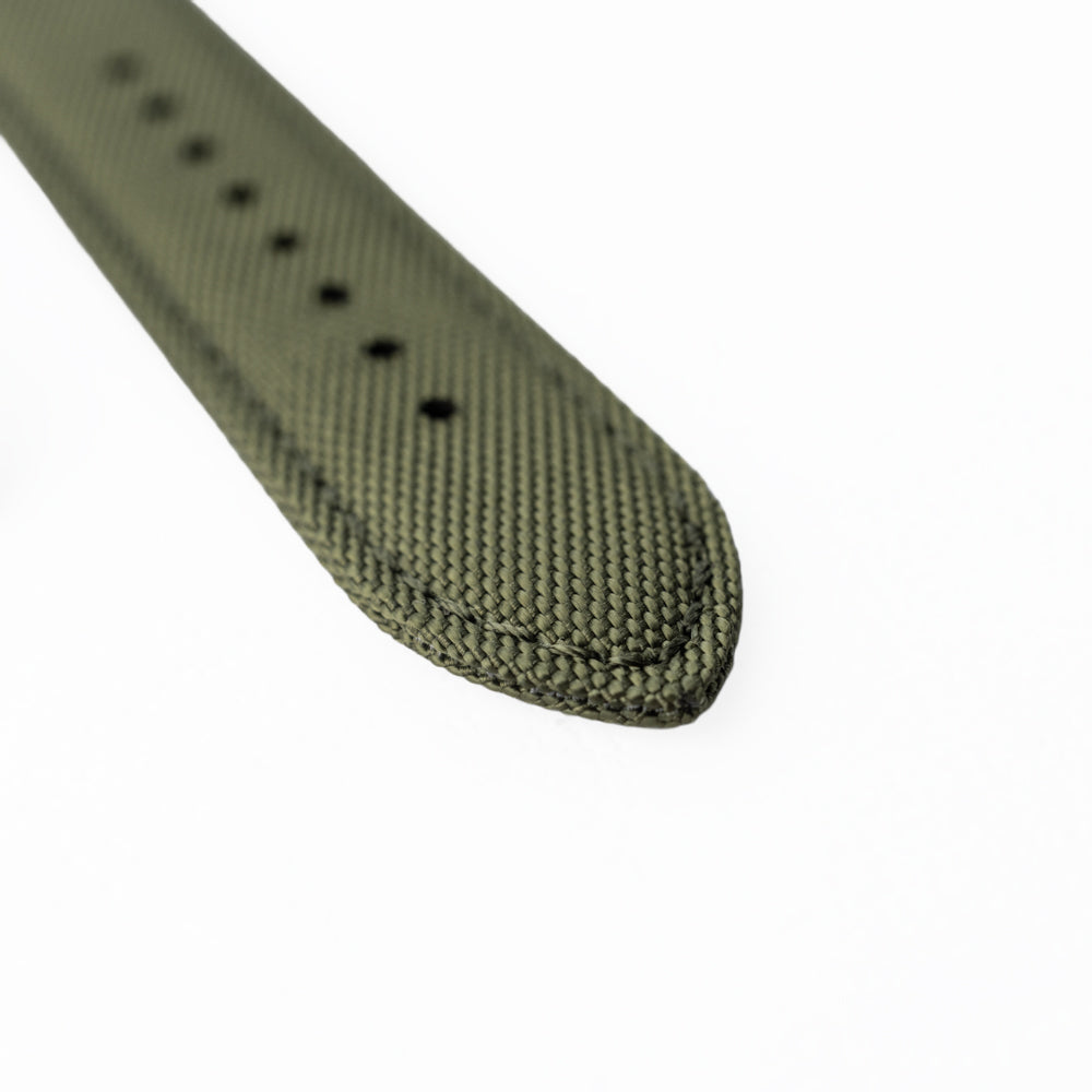 Sportowy pasek DOUBLE NYLON - oliwkowy