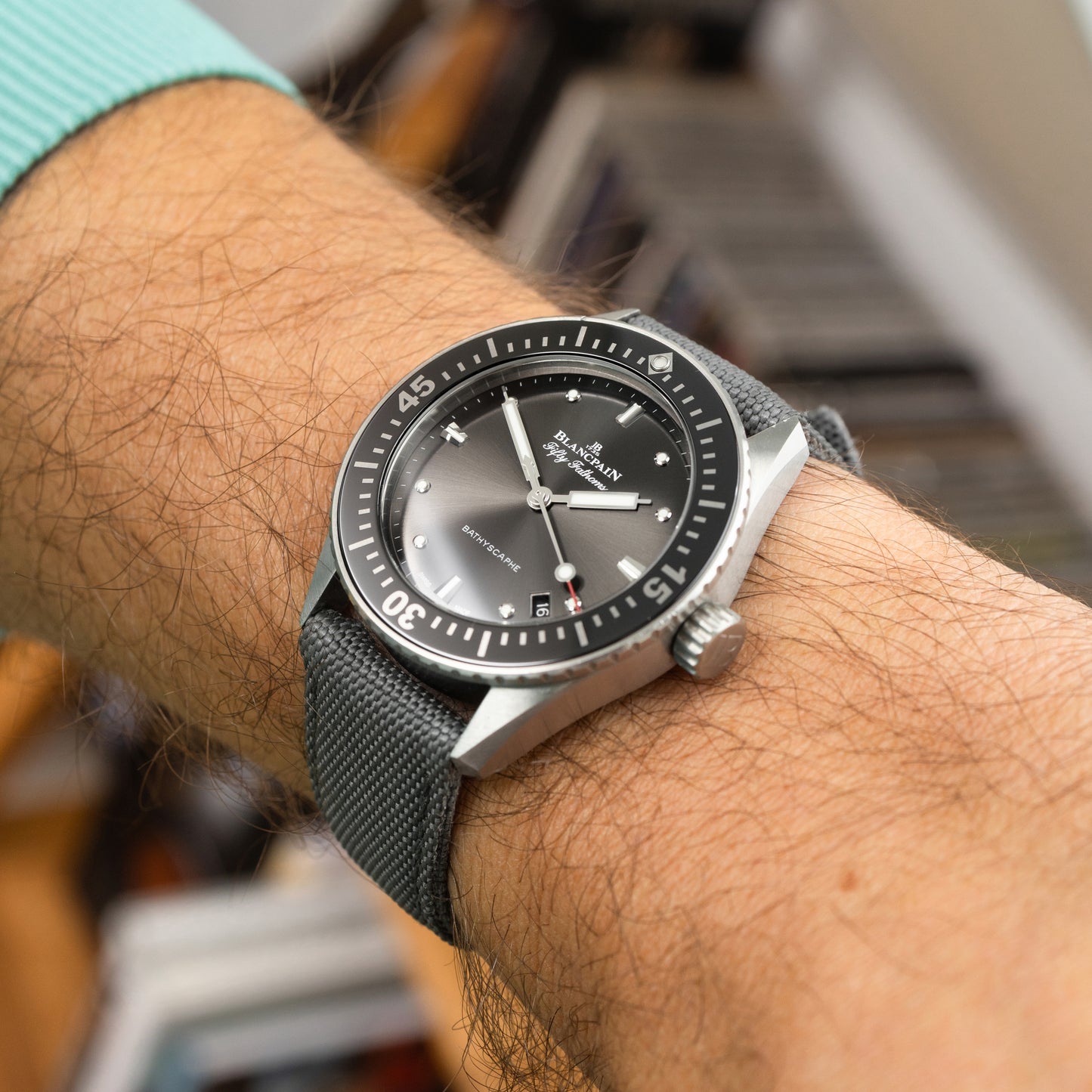 Sportowy pasek DOUBLE NYLON - szary