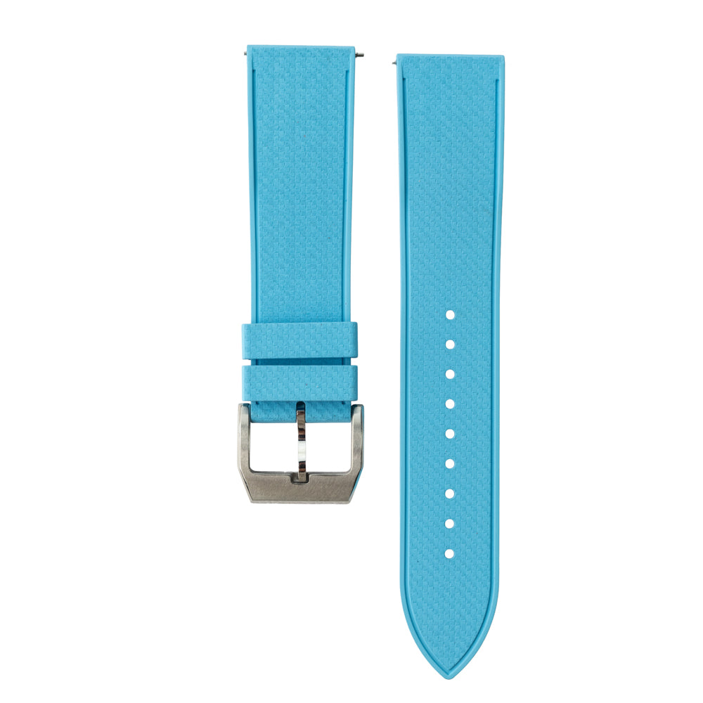 Pasek SLIM RUBBER - turkusowy