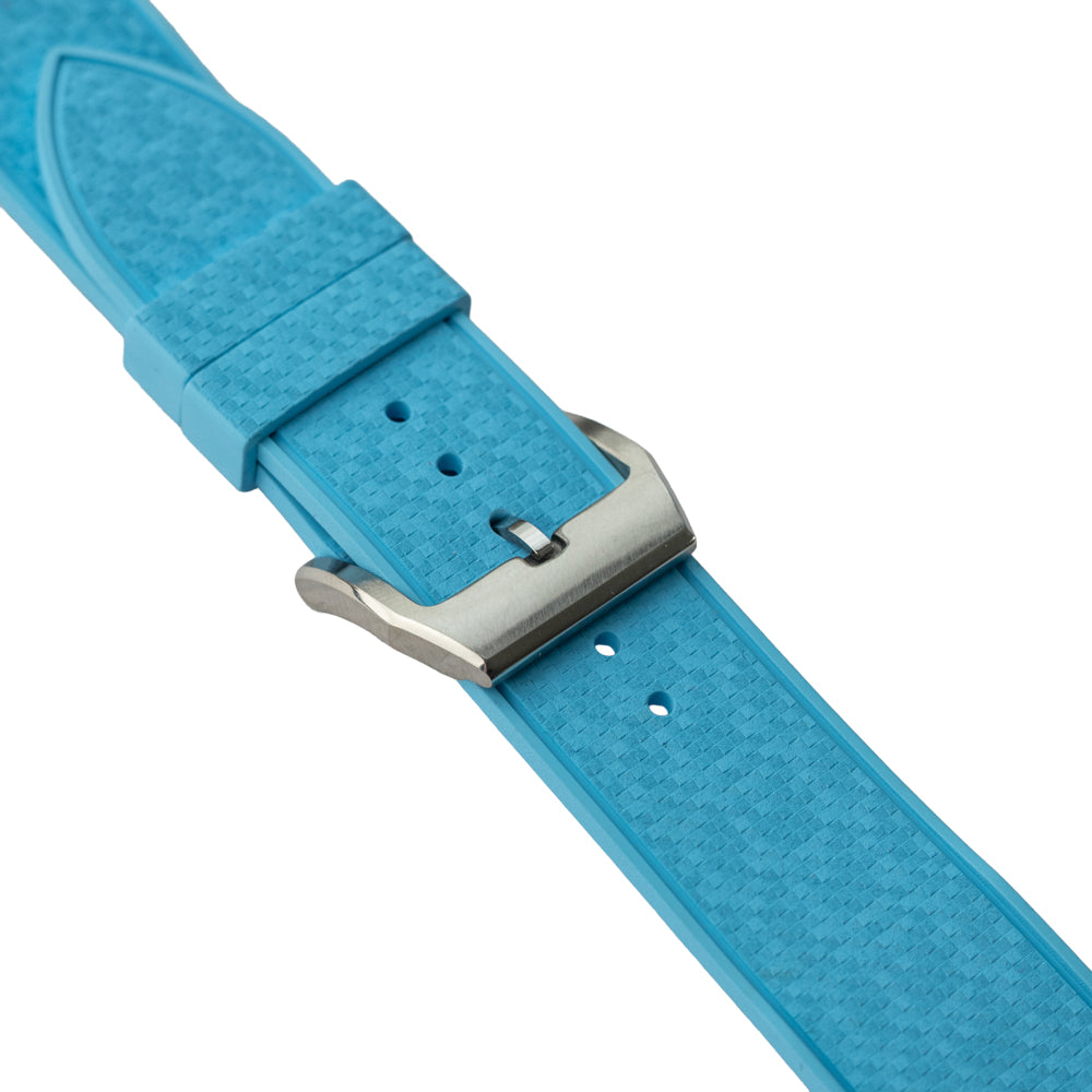 Pasek SLIM RUBBER - turkusowy