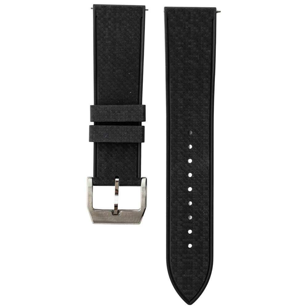 Pasek SLIM RUBBER - czarny