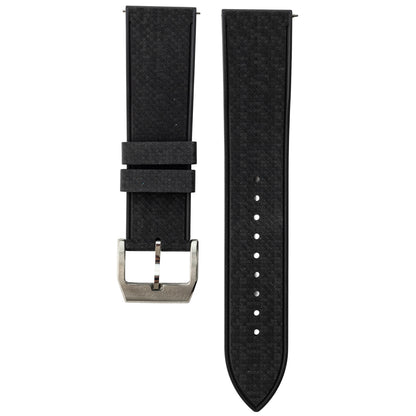 Pasek SLIM RUBBER - czarny