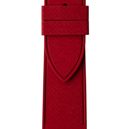 Pasek SLIM RUBBER - czerwony