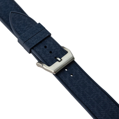 Pasek SLIM RUBBER - granatowy