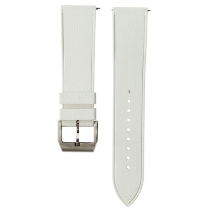 Pasek SLIM RUBBER - biały