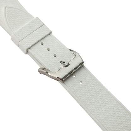 Pasek SLIM RUBBER - biały