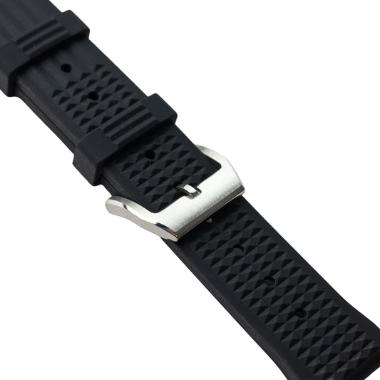 Pasek GUMOWY WAFEL - czarny