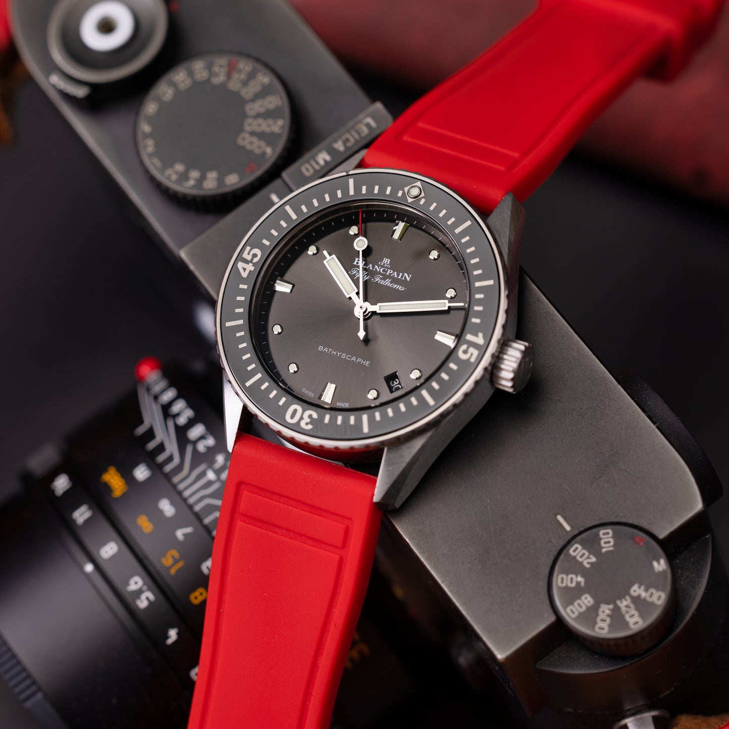 Pasek PILOT GUMOWY - czerwony