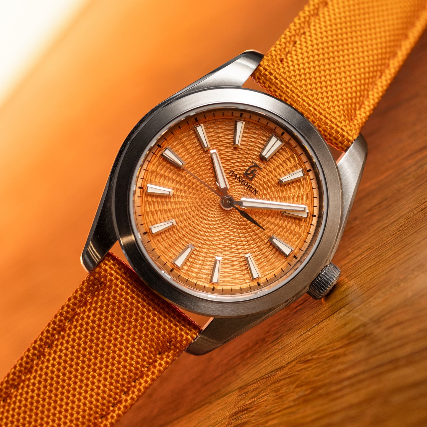 Sportowy pasek DOUBLE NYLON - pomarańczowy