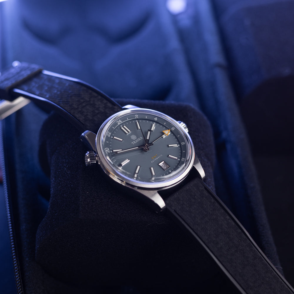 Pasek SLIM RUBBER - czarny