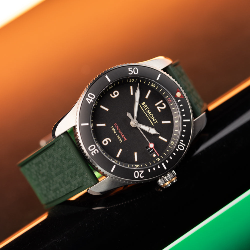 Pasek SLIM RUBBER - zielony