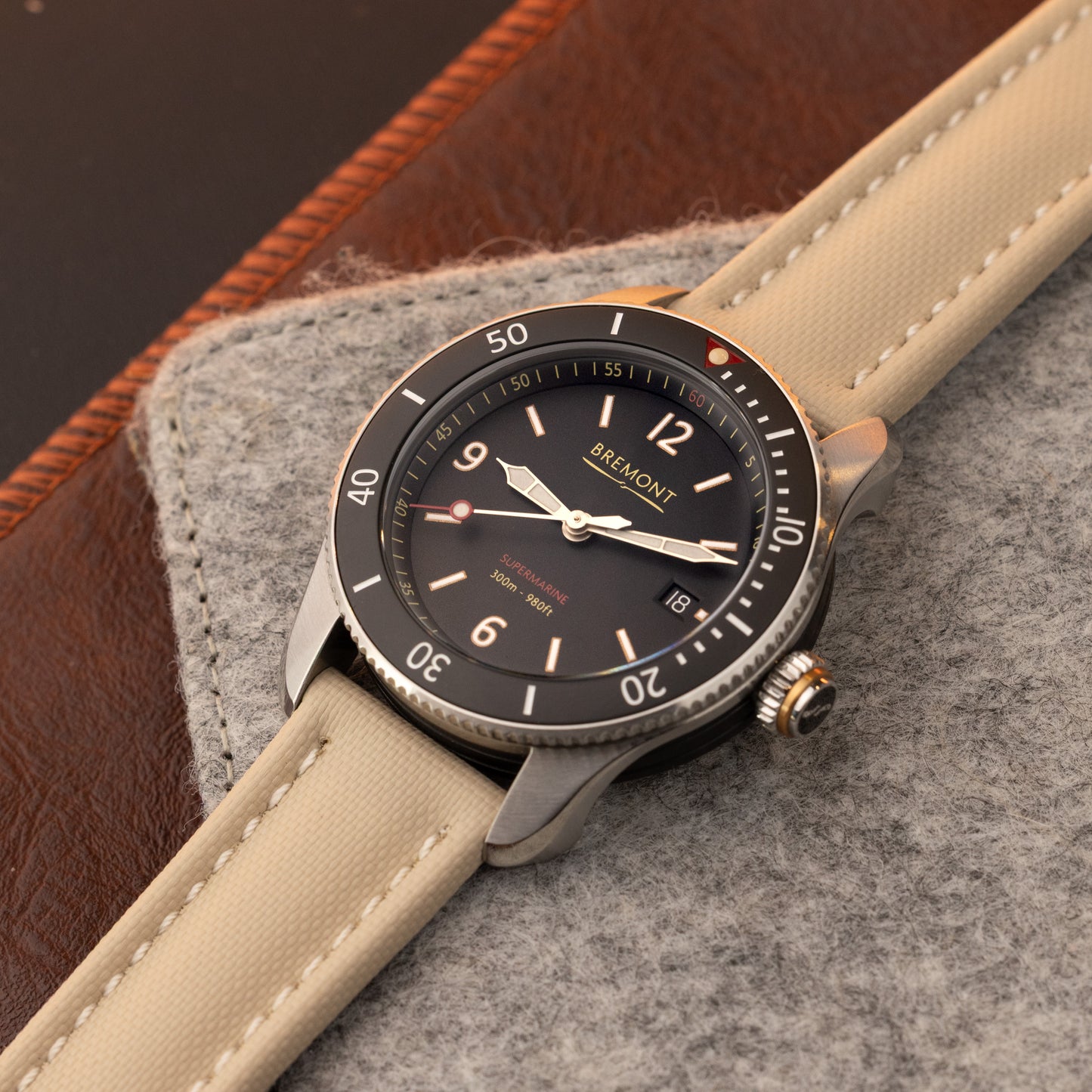 Pasek SAILCLOTH - kremowy