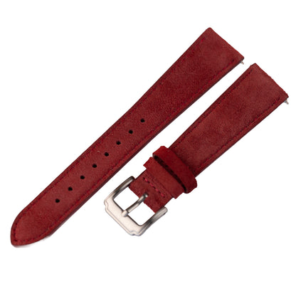 Pasek zamszowy - bordowy