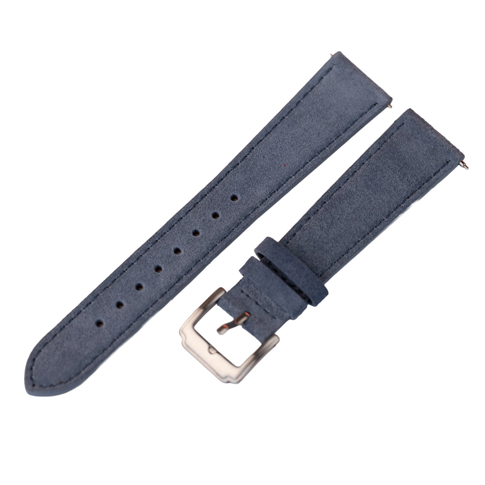 Pasek zamszowy - błękitny