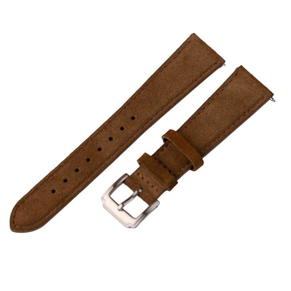 Pasek zamszowy - brązowy