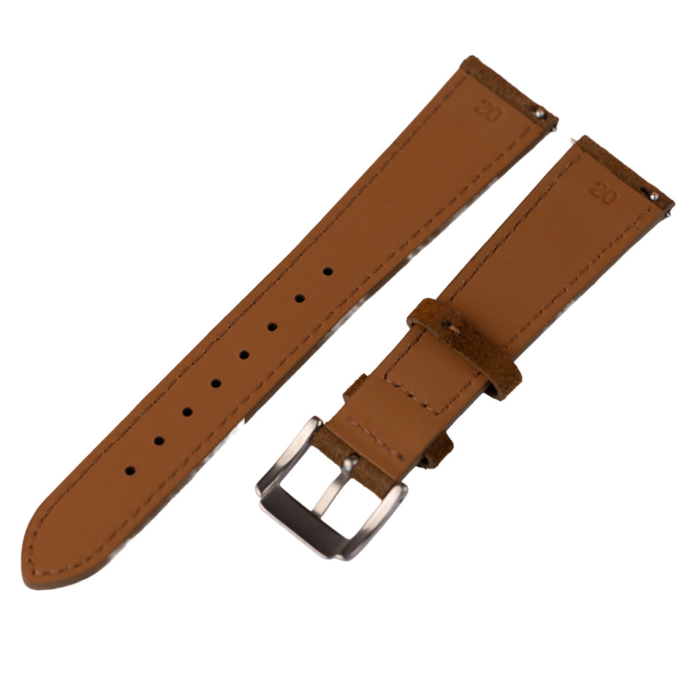 Pasek zamszowy - brązowy