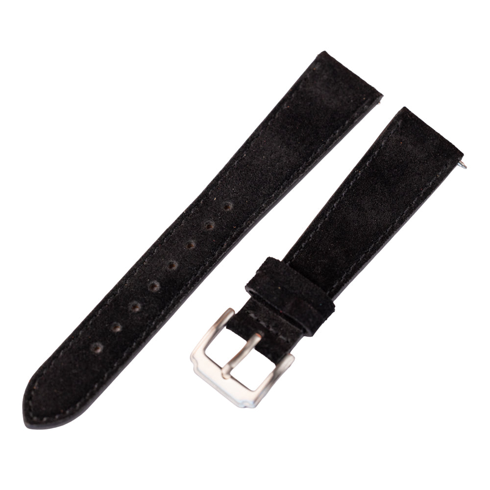 Pasek zamszowy - czarny