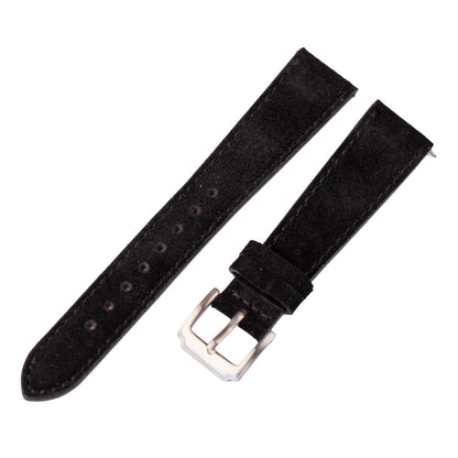 Pasek zamszowy - czarny