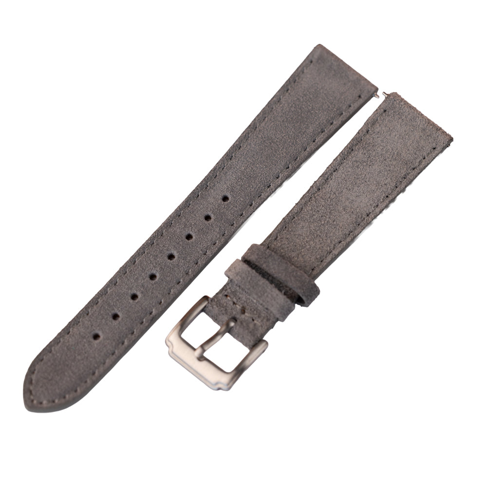 Pasek zamszowy - szary