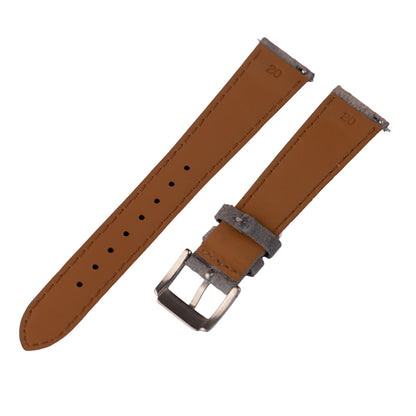 Pasek zamszowy - szary