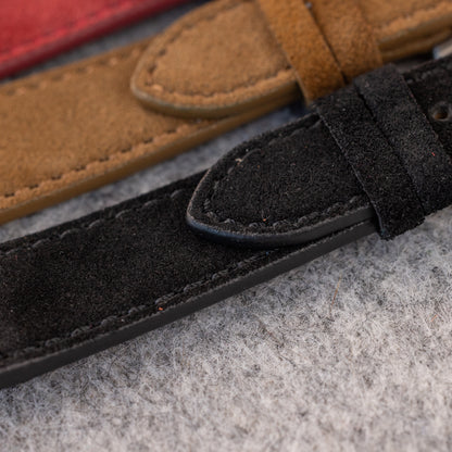 Pasek zamszowy - czarny