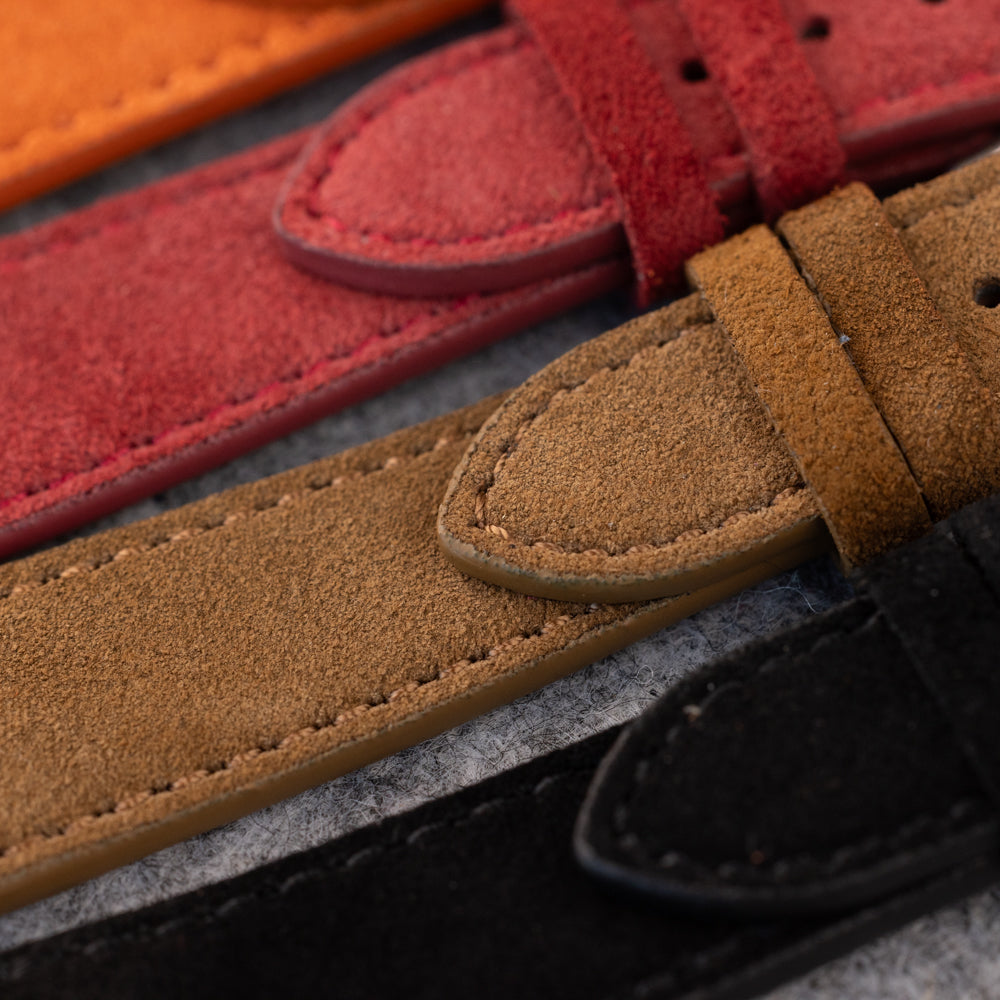 Pasek zamszowy - brązowy