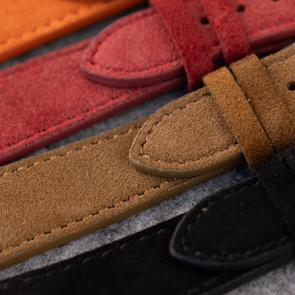 Pasek zamszowy - brązowy