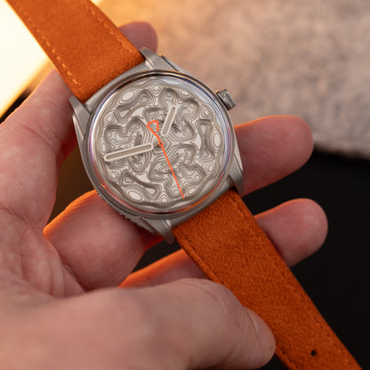 Pasek zamszowy - pomarańczowy