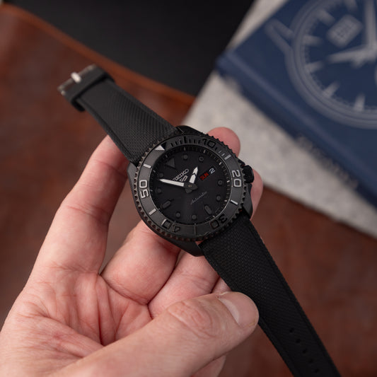 Guma FKM ze wzorem SAILCLOTH - czarny