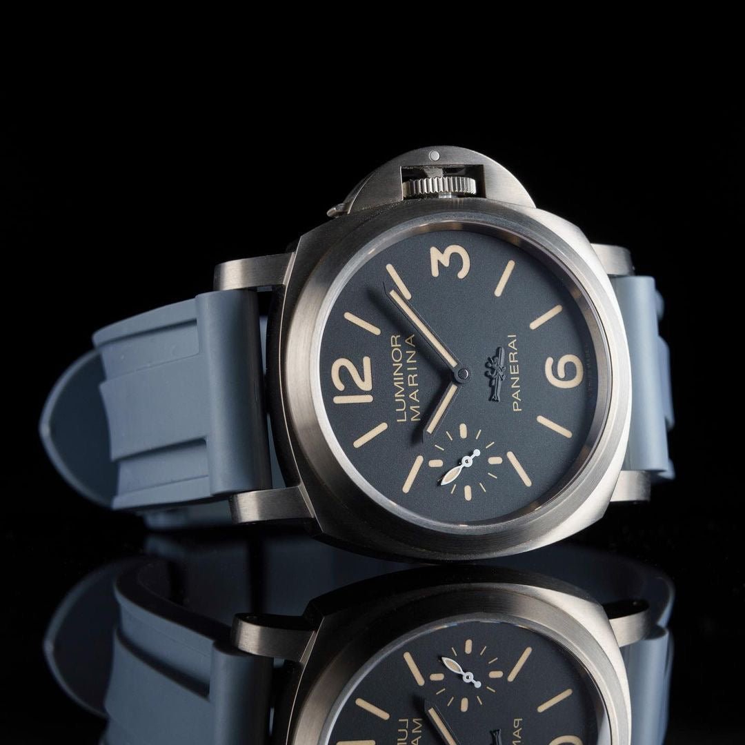 24mm Grey Rubber Strap - Tempomat Madrid