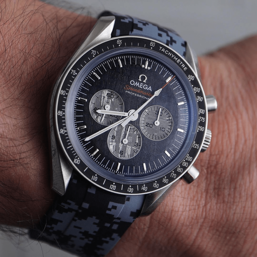 20mm Curved Ended Digi Camo Rubber Strap - Tempomat Madrid