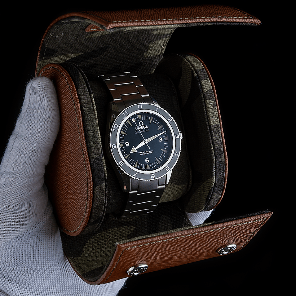 Individual Brown Saffiano Leather Watch Roll - Tempomat Madrid