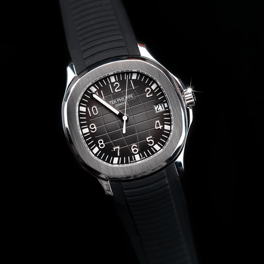 FKM Vulcanized Black Rubber Strap for Patek Aquanaut - Tempomat Madrid