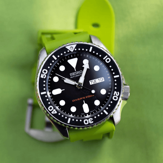 22mm Lime Rubber Strap - Tempomat Madrid