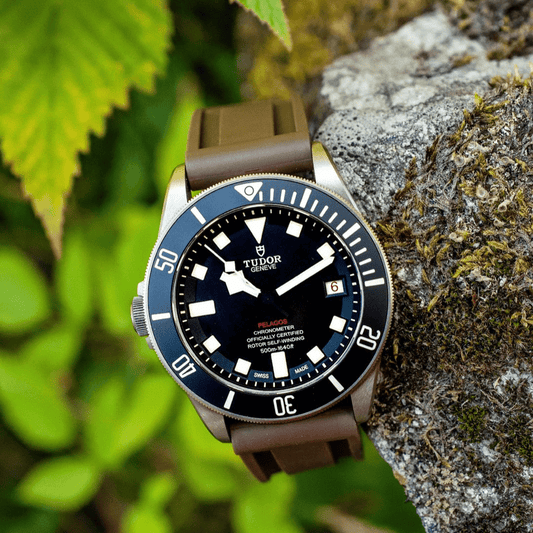 22mm Brown Rubber Strap - Tempomat Madrid