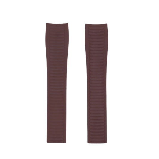 FKM Vulcanized Brown Rubber Strap for Patek Aquanaut - Tempomat Madrid