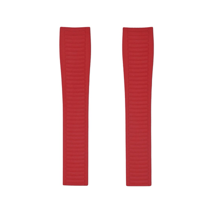 FKM Vulcanized Red Rubber Strap for Patek Aquanaut - Tempomat Madrid