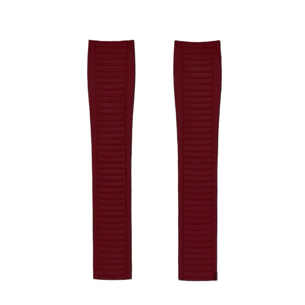 FKM Vulcanized Bordeaux Rubber Strap for Patek Aquanaut - Tempomat Madrid